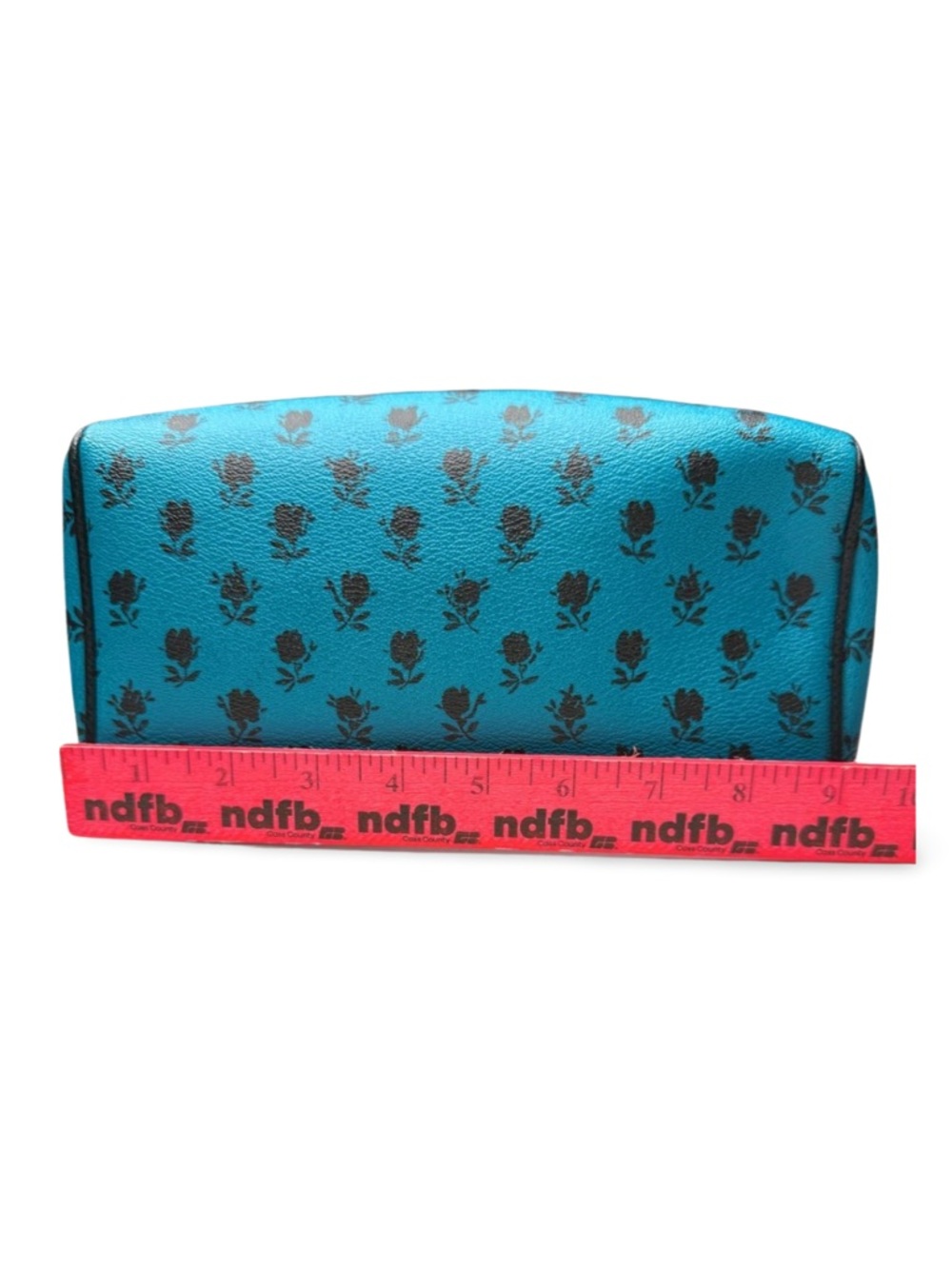 Coach Badlands Mini Bennett Satchel Blue Floral Print Leather Crossbody - Picture 15 of 15